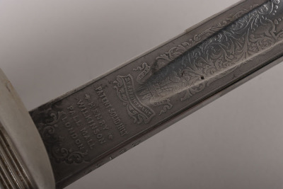 An Edward 7th 1897 Pattern Infantry Officers sword by HENRY WILKINSON PALL MALL LONDON, PATENT SOLID HILT, No.38136 - 16