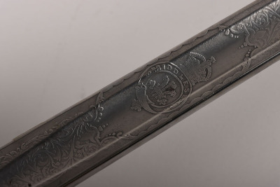 An Edward 7th 1897 Pattern Infantry Officers sword by HENRY WILKINSON PALL MALL LONDON, PATENT SOLID HILT, No.38136 - 17