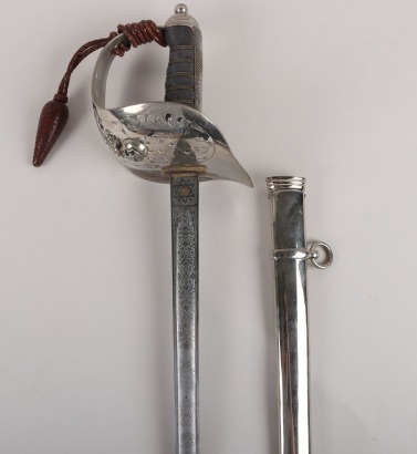 A good Edward 7th 1897 Pattern Infantry Officers Sword of the Northumberland Fusiliers