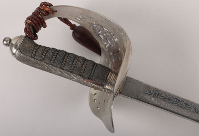 A good Edward 7th 1897 Pattern Infantry Officers Sword of the Northumberland Fusiliers - 3