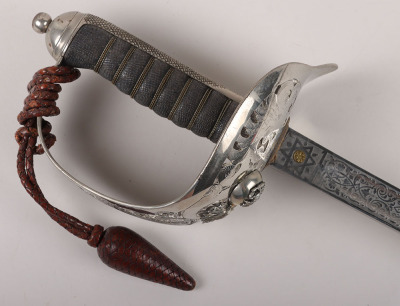 A good Edward 7th 1897 Pattern Infantry Officers Sword of the Northumberland Fusiliers - 5