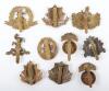 10x WW1 War Economy All Brass Cap Badges - 2