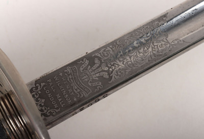 An 1897 pattern Victorian Royal Engineers Officers Sword of Lt. General Sir Ronald Maxwell by Henry Wilkinson, Pall Mall, London, No.36029 - 6