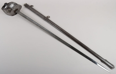 An 1897 pattern regimental pattern Infantry Officers sword of Brigadier-General James Foster Riddell, 3/5th Northumberland Fusiliers, KIA St. Julien 26th April 1915, by HENRY WILKINSON PALL MALL LONDON - 19