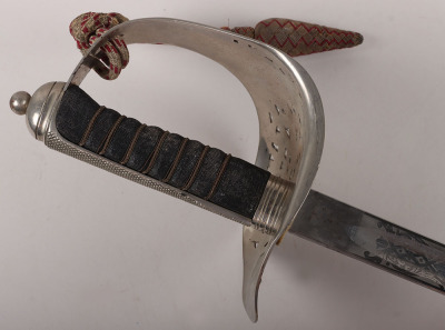 A rare 1897 pattern Edward 8th Infantry Officers Sword - 5