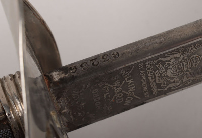 An 1897 pattern George 6th Infantry Officers Sword by Wilkinson Sword Co. Ltd. London - 12