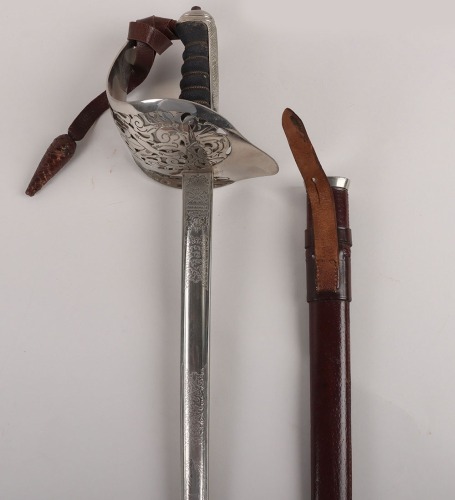 An 1897 pattern Elizabeth 2nd Royal Marines Officers Sword by Wilkinson Sword Co. Ltd. London, No. 70976