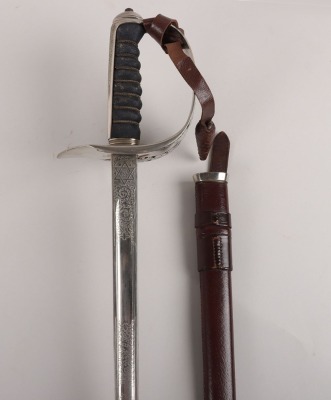 An 1897 pattern Elizabeth 2nd Royal Marines Officers Sword by Wilkinson Sword Co. Ltd. London, No. 70976 - 2
