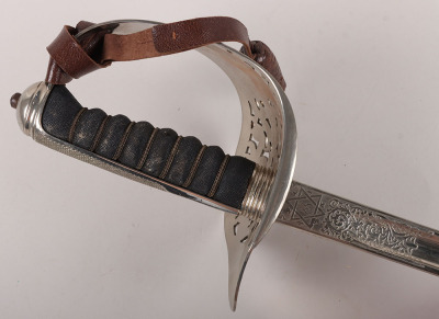 An 1897 pattern Elizabeth 2nd Royal Marines Officers Sword by Wilkinson Sword Co. Ltd. London, No. 70976 - 5