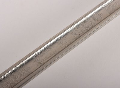 An 1897 pattern Elizabeth 2nd Royal Marines Officers Sword by Wilkinson Sword Co. Ltd. London, No. 70976 - 8