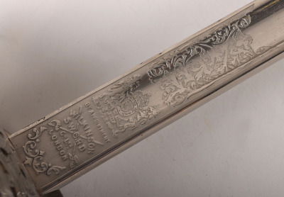 An 1897 pattern Elizabeth 2nd Royal Marines Officers Sword by Wilkinson Sword Co. Ltd. London, No. 70976 - 12