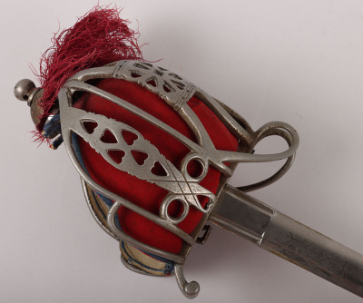 A Victorian Scottish military basket hilt broadsword - 5