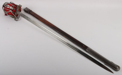 A Victorian Scottish military basket hilt broadsword - 15