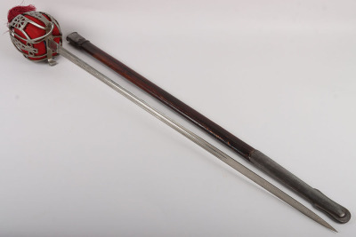 A Victorian Scottish military basket hilt broadsword - 16