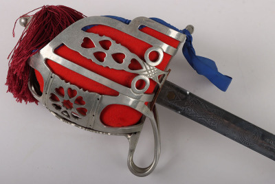A George 5th Officers Scottish basket hilt broadsword of the Royal Scots Fusiliers by HENRY WILKINSON PALL MALL LONDON No.58263 - 5