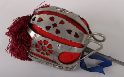 A George 5th Officers Scottish basket hilt broadsword of the Royal Scots Fusiliers by HENRY WILKINSON PALL MALL LONDON No.58263 - 6