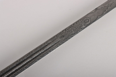 A George 5th Officers Scottish basket hilt broadsword of the Royal Scots Fusiliers by HENRY WILKINSON PALL MALL LONDON No.58263 - 11