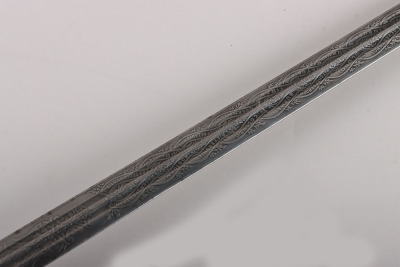A George 5th Officers Scottish basket hilt broadsword of the Royal Scots Fusiliers by HENRY WILKINSON PALL MALL LONDON No.58263 - 17