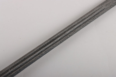 A George 5th Officers Scottish basket hilt broadsword of the Royal Scots Fusiliers by HENRY WILKINSON PALL MALL LONDON No.58263 - 18