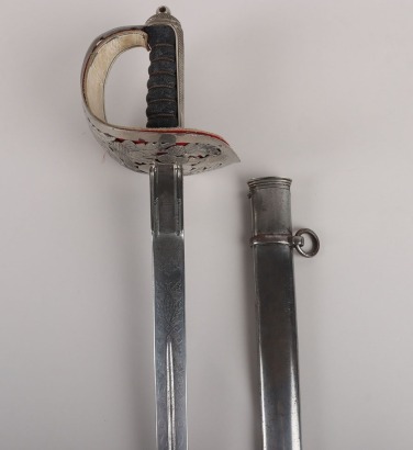 A George 5th Officers broadsword of Brigadier General Norman Richard Crockatt, CBE DSO MC the Royal Scots Fusiliers by HENRY WILKINSON PALL MALL LONDON No.44310