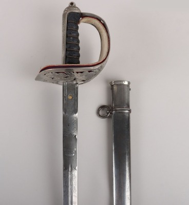 A George 5th Officers broadsword of Brigadier General Norman Richard Crockatt, CBE DSO MC the Royal Scots Fusiliers by HENRY WILKINSON PALL MALL LONDON No.44310 - 2