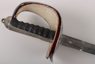 A George 5th Officers broadsword of Brigadier General Norman Richard Crockatt, CBE DSO MC the Royal Scots Fusiliers by HENRY WILKINSON PALL MALL LONDON No.44310 - 3