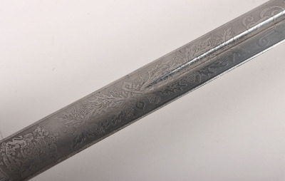 A George 5th Officers broadsword of Brigadier General Norman Richard Crockatt, CBE DSO MC the Royal Scots Fusiliers by HENRY WILKINSON PALL MALL LONDON No.44310 - 9