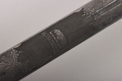 A George 5th Officers broadsword of Brigadier General Norman Richard Crockatt, CBE DSO MC the Royal Scots Fusiliers by HENRY WILKINSON PALL MALL LONDON No.44310 - 13