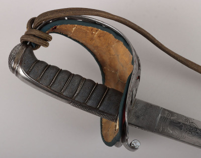 A good Victorian Field Officers sword of Major Charles Edgar Croker-King the 78th Highlanders (the Rossshire Buffs) - 6