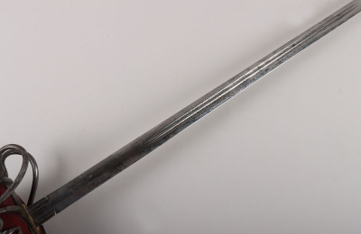 A scarce Victorian Officers basket hilt broadsword of the Highland Light Infantry (Borderers) - 7