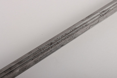 A scarce Victorian Officers basket hilt broadsword of the Highland Light Infantry (Borderers) - 10