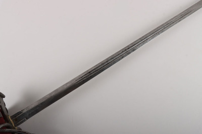 A scarce Victorian Officers basket hilt broadsword of the Highland Light Infantry (Borderers) - 12