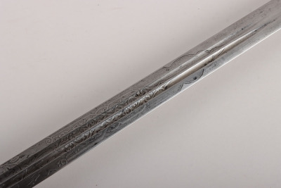 A scarce Victorian Officers basket hilt broadsword of the Highland Light Infantry (Borderers) - 15