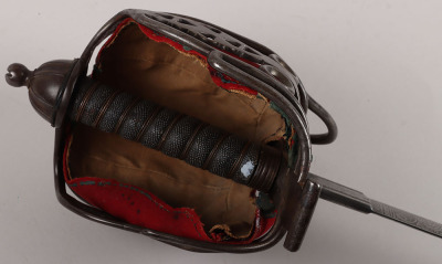 A scarce Victorian Scottish Officers basket hilt broadsword of the 93rd Highlanders - 4