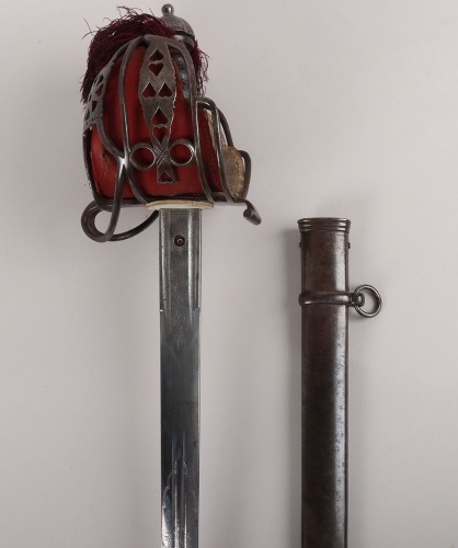 A Scottish Victorian Officers basket hilt broadsword of the 72nd Highlanders (The Duke of Albany&rsquo;s Own Highlanders) by Johnstone, Sackville St. London & Dawson St. Dublin