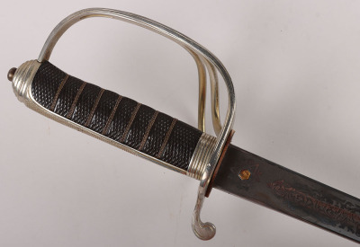A good Edward 7th Royal Field Artillery Officers Sword of Hon. Col. George Ambrose Pinney M.C. and bar, R.F.A, ADC to Field Marshal Haig, by HENRY WILKINSON PALL MALL LONDON - 4