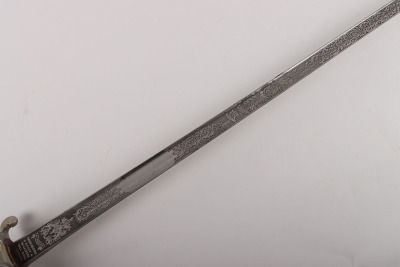 A good Edward 7th Royal Field Artillery Officers Sword of Hon. Col. George Ambrose Pinney M.C. and bar, R.F.A, ADC to Field Marshal Haig, by HENRY WILKINSON PALL MALL LONDON - 11
