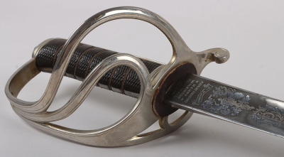 A good Edward 7th Royal Field Artillery Officers Sword of Hon. Col. George Ambrose Pinney M.C. and bar, R.F.A, ADC to Field Marshal Haig, by HENRY WILKINSON PALL MALL LONDON - 15