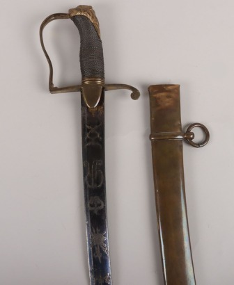 A 1796 pattern type Light Dragoon Officers Sword