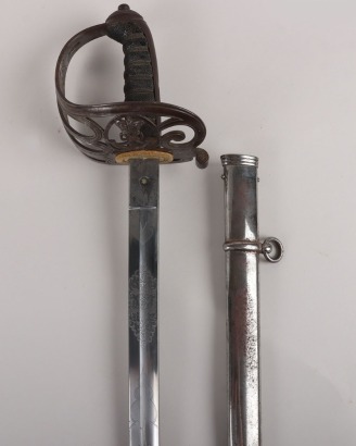 An 1827 Pattern Rifle Officers Sword of the Cambridge University Rifles c.1866-7