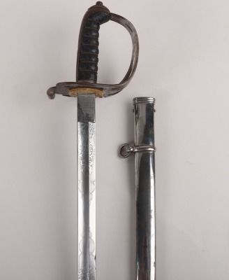 An 1827 Pattern Rifle Officers Sword of the Cambridge University Rifles c.1866-7 - 2