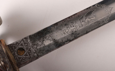 An 1845 Pattern Rifle Officers Sword of Edward Tatton Pakenham, Captain. KRRC and Hon. Major. 3rd Battalion Royal Irish Rifles, by HENRY WILKINSON PALL MALL LONDON No.25316 - 11