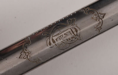 An 1845 Pattern Rifle Officers piquet weight sword of Edward Tatton Pakenham, Captain. KRRC and Hon. Major. 3rd Battalion Royal Irish Rifles by HENRY WILKINSON PALL MALL LONDON No.28115 - 13