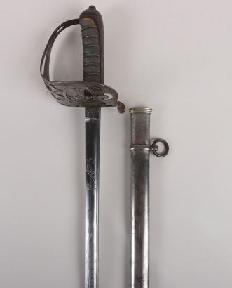 An 1854 pattern Rifle Officers piquet weight sword by WILKINSON PALL MALL LONDON No.25845