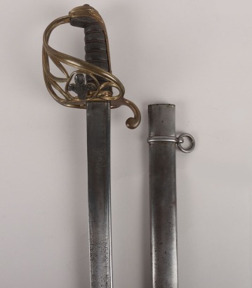 A scarce 1822 Regimental Pattern Officers Sword of the 10th (Prince of Wales Own) Hussars by Prosser