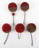 5x Victorian British Army Shako Pom-Poms