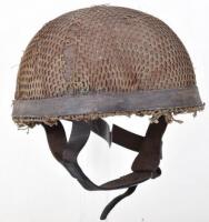 1942 Dated Early Fibre Rim Pattern British Airborne Forces Steel Combat Helmet