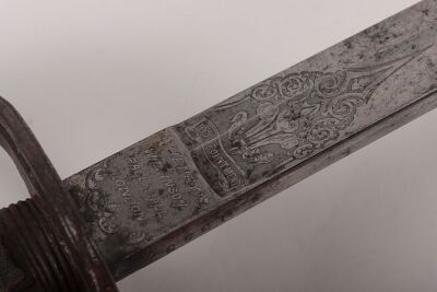 A Victorian Royal Artillery Officers sword of Lieutenant Daniel Thomas Weaver, Royal Artillery by HENRY WILKINSON PALL MALL LONDON, No.13537 - 6
