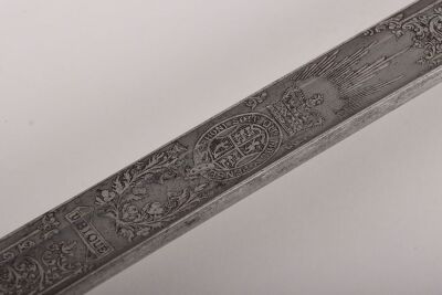 A Victorian Royal Artillery Officers sword of Lieutenant Daniel Thomas Weaver, Royal Artillery by HENRY WILKINSON PALL MALL LONDON, No.13537 - 7