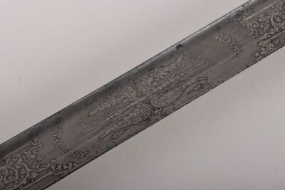 A Victorian Royal Artillery Officers sword of Lieutenant Daniel Thomas Weaver, Royal Artillery by HENRY WILKINSON PALL MALL LONDON, No.13537 - 13